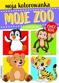 Moje ZOO. Moja kolorowanka. Autor: Opracowanie zbiorowe. Dobreksiazki.pl Okładka książki Moje ZOO. Moja kolorowanka