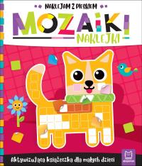 Mozaiki naklejki. Naklejam z pieskiem. Autor: Praca zbiorowa. Dobreksiazki.pl Okładka książki Mozaiki naklejki. Naklejam z pieskiem