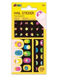 Opakowanie Naklejki na paznokcie - Ciastka fluorescencyjne