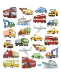 Naklejki papierowe - Transport 24szt. Wydawca: Dalprint. Dobreksiazki.pl Opakowanie Naklejki papierowe - Transport 24szt