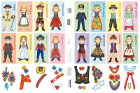 Opakowanie Naklejki Stroje regionalne