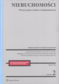 Nieruchomości. Wzory pism i umów z komentarzem. Autor: Sypniewski Dominik, Godlewski Rafał, Daria Langer, Magdalena Grykowska, Jan Hasik, Paulina Rumińska-Bryła, Jan Góralski, Goss Mikołaj. Dobreksiazki.pl Okładka książki Nieruchomości. Wzory pism i umów z komentarzem