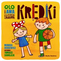 Olo i Awa. Logopedyczna zabawa. Kredki. Autor: Monika Skikiewicz, Tomasz Samojlik. Dobreksiazki.pl Okładka książki Olo i Awa. Logopedyczna zabawa. Kredki