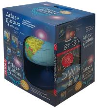 Pakiet: Atlas + globus. Autor: Opracowanie zbiorowe. Dobreksiazki.pl Okładka książki Pakiet: Atlas + globus