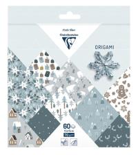 Papier do origami 15x15 cm - 60 arkuszy - Polar Christmas. Wydawca: Clairefontaine. Dobreksiazki.pl Opakowanie Papier do origami 15x15 cm - 60 arkuszy - Polar Christmas