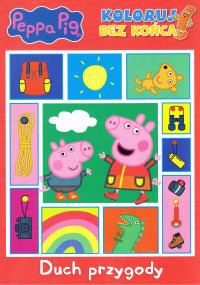 Peppa Pig. Koloruj bez końca cz. 2 Duch przygody. Autor: Opracowanie zbiorowe. Dobreksiazki.pl Okładka książki Peppa Pig. Koloruj bez końca cz. 2 Duch przygody