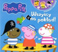 Peppa Pig. Opowiadania z naklejkami cz.9 Wszyscy na pokład!. Autor: Opracowanie zbiorowe. Dobreksiazki.pl Okładka książki Peppa Pig. Opowiadania z naklejkami cz.9 Wszyscy na pokład!