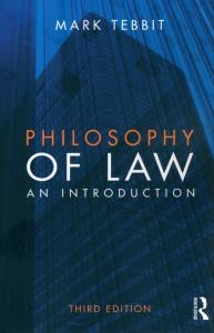 Philosophy of Law. Autor: Tebbit. Dobreksiazki.pl Okładka książki Philosophy of Law