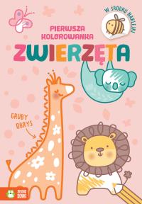 Pierwsza kolorowanka.Gruby obrys. Zwierzęta. Autor: Opracowanie zbiorowe. Dobreksiazki.pl Okładka książki Pierwsza kolorowanka.Gruby obrys. Zwierzęta