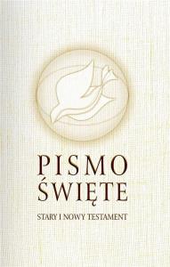 Pismo Święte ST i NT małe beż. Autor: ks. M. Peter (ST) i ks. M. Wolniewicz (NT). Dobreksiazki.pl Okładka książki Pismo Święte ST i NT małe beż