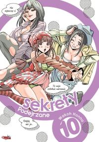 Podejrzane sekrety. Tom 10. Autor: Wakou Honna. Dobreksiazki.pl Okładka książki Podejrzane sekrety. Tom 10