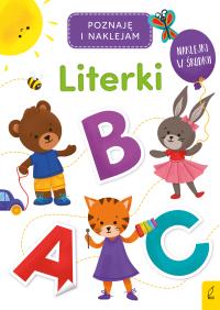 Poznaję i naklejam. Literki. Autor: Opracowanie zbiorowe. Dobreksiazki.pl Okładka książki Poznaję i naklejam. Literki