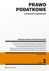 Okładka książki Prawo podatkowe z kazusami i pytaniami