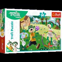 Puzzle 30 Aktywny dzień 18287. Wydawca: Trefl PAP. Dobreksiazki.pl Opakowanie Puzzle 30 Aktywny dzień 18287