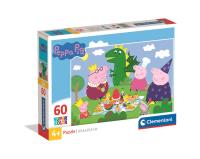 Puzzle 60 Super Kolor Peppa Pig. Wydawca: Clementoni. Dobreksiazki.pl Opakowanie Puzzle 60 Super Kolor Peppa Pig