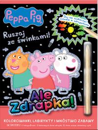 Ruszaj ze świnkami. Świnka Peppa. Ale zdrapka!. Autor: Opracowanie zbiorowe. Dobreksiazki.pl Okładka książki Ruszaj ze świnkami. Świnka Peppa. Ale zdrapka!