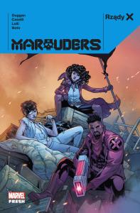 Rządy X. Marauders. Autor: Gerry Duggan, Caselli Stefano, MATTEO LOLLI, PHIL NOTO. Dobreksiazki.pl Okładka książki Rządy X. Marauders