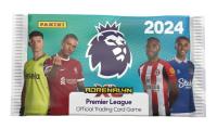 Saszetka z kartami Premier League 2024. Wydawca: Panini. Dobreksiazki.pl Opakowanie Saszetka z kartami Premier League 2024
