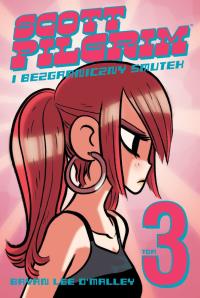 Scott Pilgrim i bezgraniczny smutek T.3. Autor: Bryan Lee OMalley. Dobreksiazki.pl Okładka książki Scott Pilgrim i bezgraniczny smutek T.3