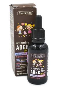 Skoczylas Witamina ADEK junior 30ml. Producent: Skoczylas. Dobreksiazki.pl Zdjęcie produktu Skoczylas Witamina ADEK junior 30ml