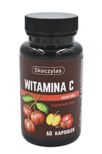 Skoczylas Witamina C acerola 60kaps. Producent: Skoczylas. Dobreksiazki.pl Zdjęcie produktu Skoczylas Witamina C acerola 60kaps