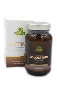 Slavito Colostrum wołowe liofilizowane 108 kaps. Producent: Slavito. Dobreksiazki.pl Zdjęcie produktu Slavito Colostrum wołowe liofilizowane 108 kaps