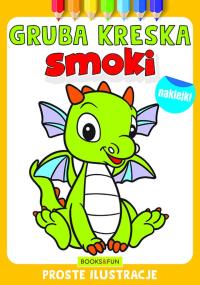 Smoki. Gruba kreska. Autor: Opracowanie zbiorowe. Dobreksiazki.pl Okładka książki Smoki. Gruba kreska
