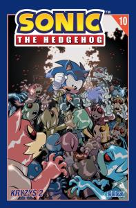 Sonic the Hedgehog T.10 Kryzys 2 w.2024. Autor: Flynn Ian. Dobreksiazki.pl Okładka książki Sonic the Hedgehog T.10 Kryzys 2 w.2024