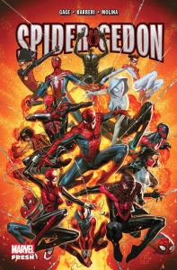 Spidergedon. Autor: Christos Gage, Carlo Barberi, Jorge Molina. Dobreksiazki.pl Okładka książki Spidergedon