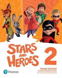 Stars and Heroes 2 zeszyt ćwiczeń. Autor: Praca zbiorowa. Dobreksiazki.pl Okładka książki Stars and Heroes 2 zeszyt ćwiczeń
