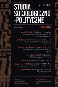 Studia Socjologiczno-Polityczne 2/15/2021. Wydawca: Wydawnictwo Uniwersytetu Warmińsko-Mazurskiego. Dobreksiazki.pl Opakowanie Studia Socjologiczno-Polityczne 2/15/2021