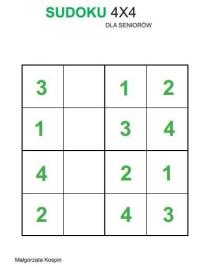 Okładka książki Sudoku 4x4