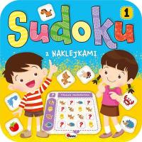 Sudoku z naklejkami 1. Autor: Opracowanie zbiorowe. Dobreksiazki.pl Okładka książki Sudoku z naklejkami 1