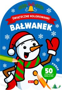Świąteczne kolorowanki. Bałwanek. Autor: Opracowanie zbiorowe. Dobreksiazki.pl Okładka książki Świąteczne kolorowanki. Bałwanek