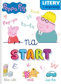 Świnka Peppa. Litery i wyrazy na start. Autor: Praca zbiorowa. Dobreksiazki.pl Okładka książki Świnka Peppa. Litery i wyrazy na start