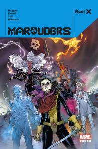 Świt X. Marauders. Autor: Gerry Duggan, MATTEO LOLLI, Caselli Stefano, Nika. Dobreksiazki.pl Okładka książki Świt X. Marauders