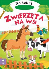Teczka zwierzęta na wsi z podójnymi naklejkami. Autor: Opracowanie zbiorowe. Dobreksiazki.pl Okładka książki Teczka zwierzęta na wsi z podójnymi naklejkami