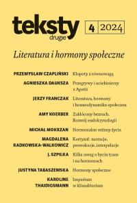 Teksty Drugie 4/2024. Autor: Czapliński Przemysław, Tabaszewska Justyna. Dobreksiazki.pl Okładka książki Teksty Drugie 4/2024