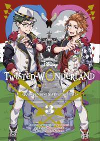 Twisted-Wonderland T.3 Zdarzenia w Heartslabyulu. Autor: Wakana Hazuki, Sumire Kowono, Jacek Drewnowski. Dobreksiazki.pl Okładka książki Twisted-Wonderland T.3 Zdarzenia w Heartslabyulu