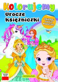 Urocze księżniczki. Kolorujemy. Autor: Opracowanie zbiorowe. Dobreksiazki.pl Okładka książki Urocze księżniczki. Kolorujemy