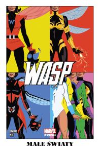 Wasp. Małe światy. Autor: Al Ewing, Kasia Nie. Dobreksiazki.pl Okładka książki Wasp. Małe światy