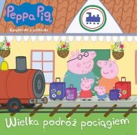Wielka podróż pociągiem. Świnka Peppa. Książeczki z półeczki. Autor: Opracowanie zbiorowe. Dobreksiazki.pl Okładka książki Wielka podróż pociągiem. Świnka Peppa. Książeczki z półeczki