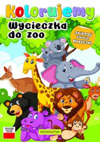 Wycieczka do zoo. Kolorujemy. Autor: Opracowanie zbiorowe. Dobreksiazki.pl Okładka książki Wycieczka do zoo. Kolorujemy