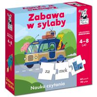 Zabawa w sylaby. Układanka edukacyjna 4-8 lat. Autor: Stręcioch Krzysztof. Dobreksiazki.pl Okładka książki Zabawa w sylaby. Układanka edukacyjna 4-8 lat