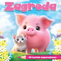 Okładka książki Zagroda. 30 kartek superzabawy - kolorowanka notes