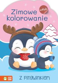 Okładka książki Zimowe kolorowanie z pingwinem