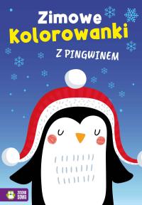 Zimowe kolorowanki z pingwinem. Zimowe kolorowanki. Autor: Opracowanie zbiorowe. Dobreksiazki.pl Okładka książki Zimowe kolorowanki z pingwinem. Zimowe kolorowanki