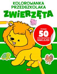 Zwierzęta. Kolorowanka przedszkolaka - uszkodzone. Autor: Opracowanie zbiorowe. Dobreksiazki.pl Okładka książki Zwierzęta. Kolorowanka przedszkolaka - uszkodzone