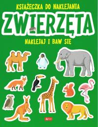 Zwierzęta. Książeczka do naklejania. Autor: Opracowanie zbiorowe. Dobreksiazki.pl Okładka książki Zwierzęta. Książeczka do naklejania