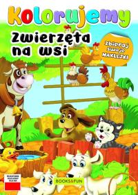 Zwierzeta na wsi. Kolorujemy. Autor: Opracowanie zbiorowe. Dobreksiazki.pl Okładka książki Zwierzeta na wsi. Kolorujemy